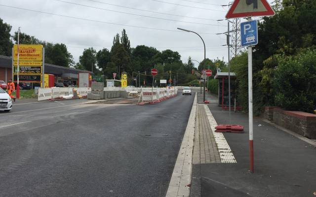 Baustelle an der Hagener Straße.