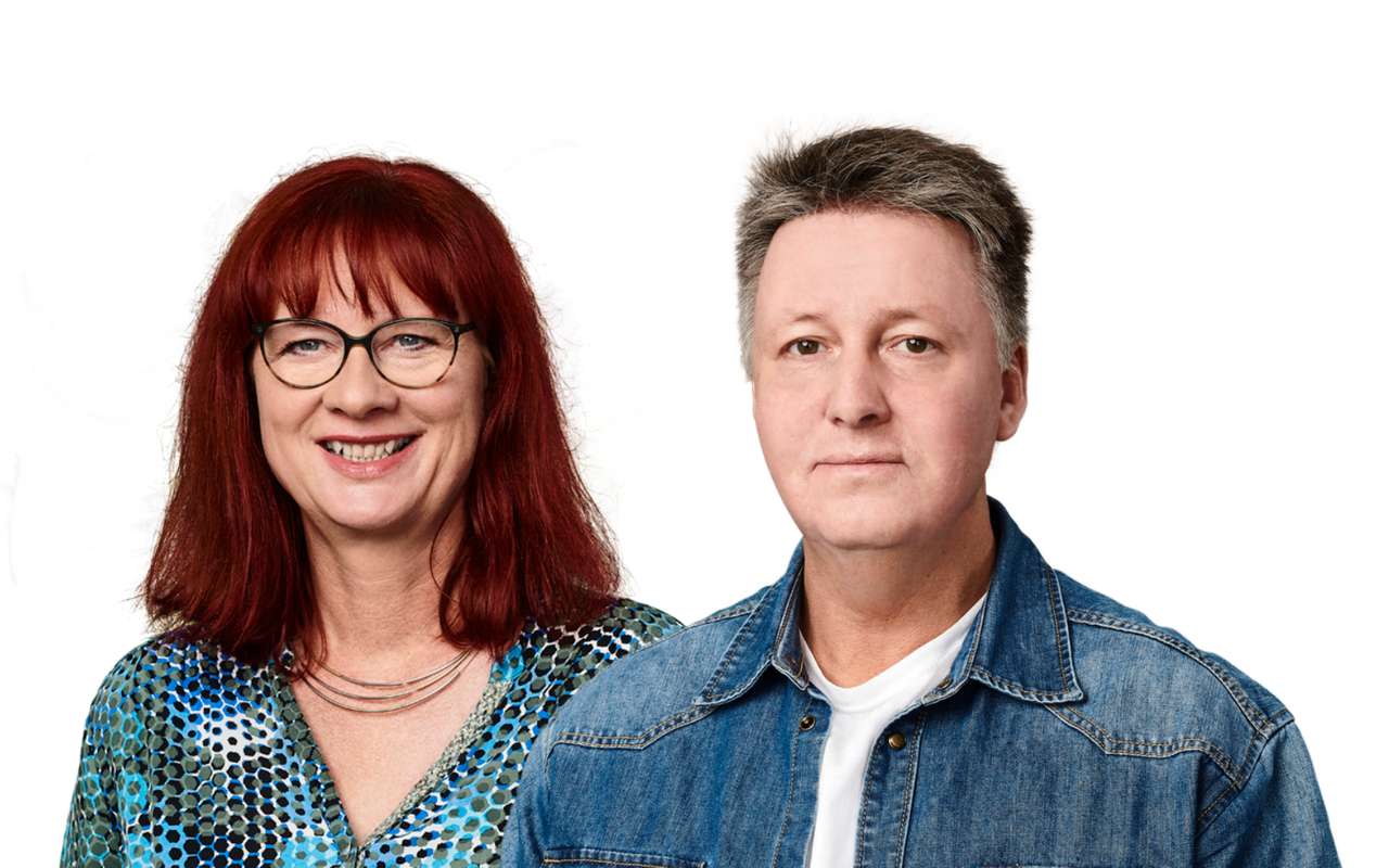 Radio 91.2-Moderatoren Helga Kretschmer und Markus Bauer.