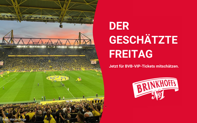 Geschätzter Freitag Westfalenstadion Sonnenuntergang