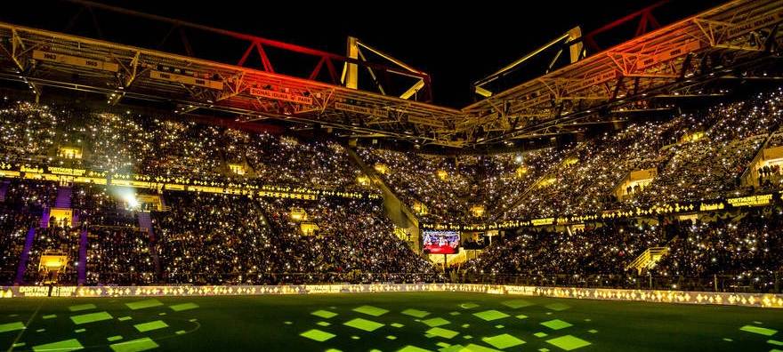 Weihnachtssingen im BVB-Stadion Dortmund