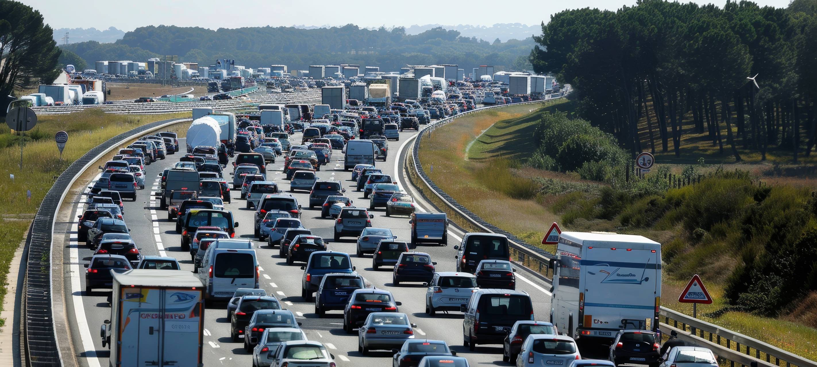 Symbolbild: Stau auf Autobahn