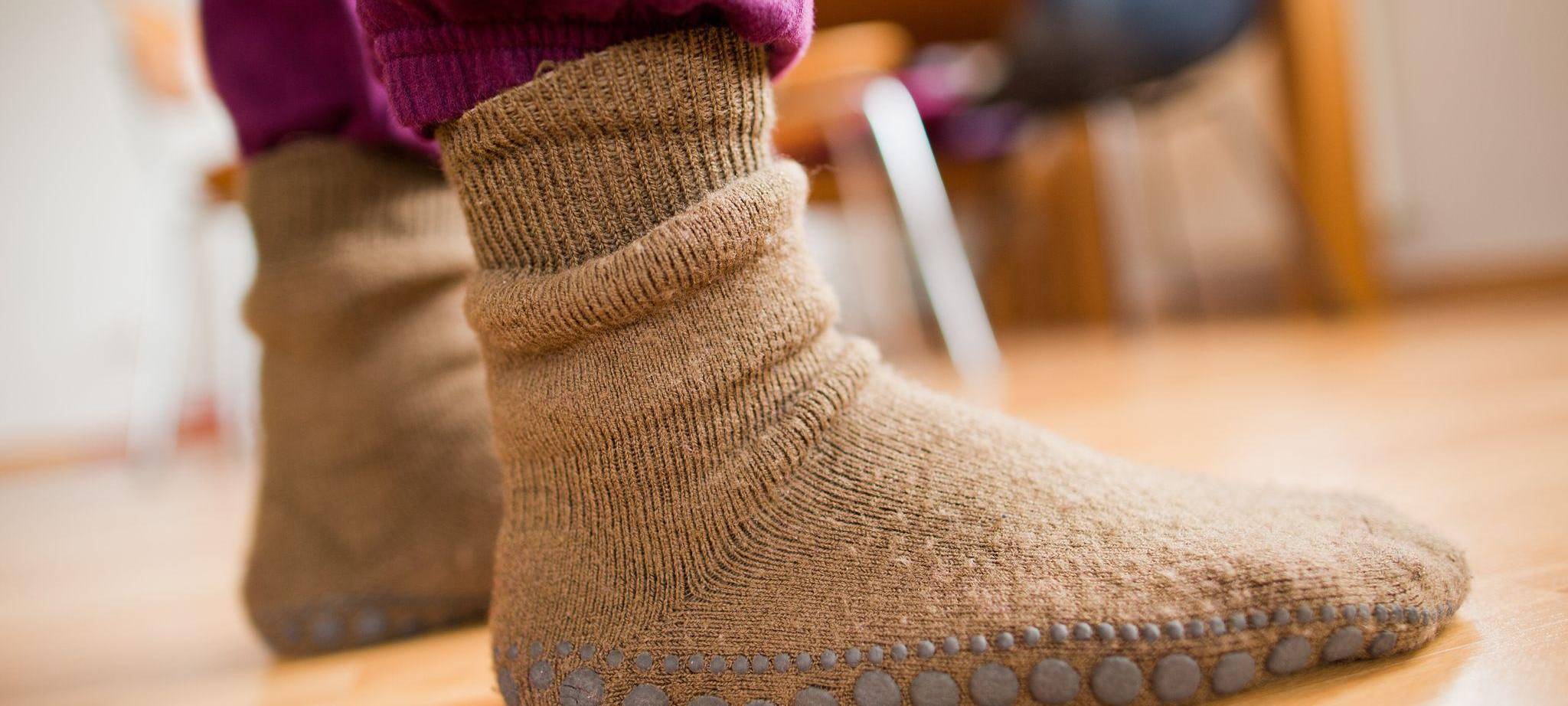 Rutschfeste Wintersocken