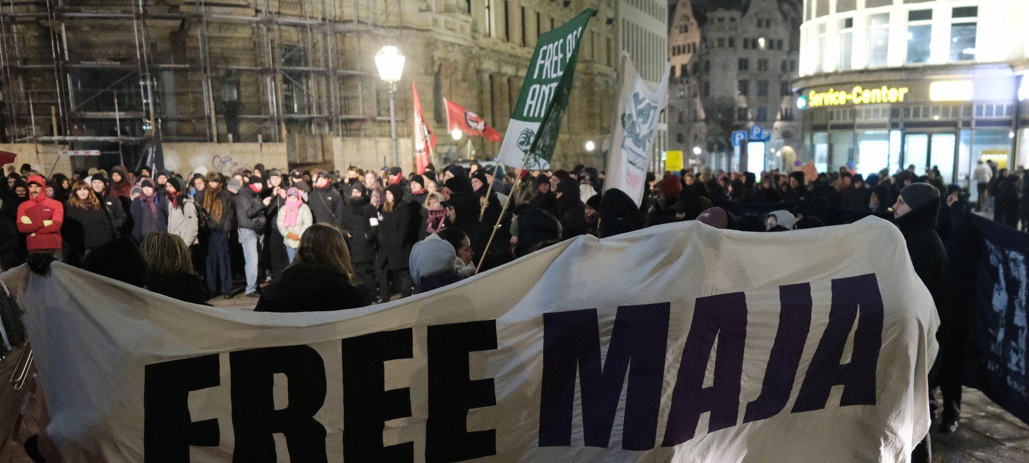 Proteste gegen Verurteilung von Maja T. in Berlin