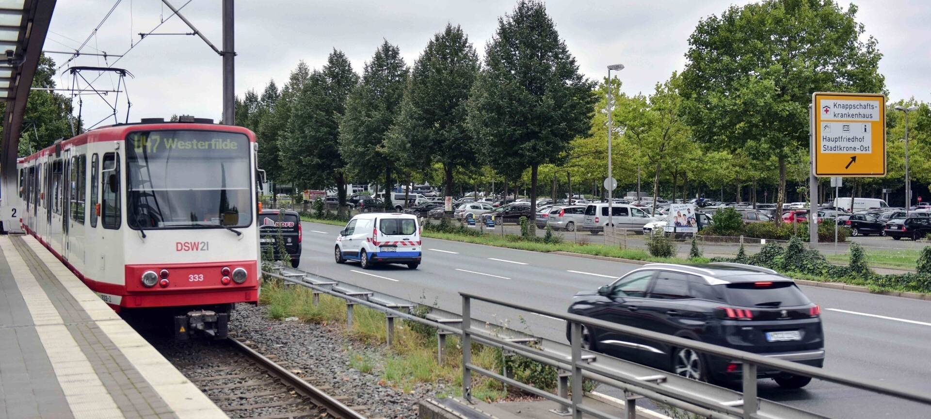 Gleisarbeiten an der U47 in Dortmund-Aplerbeck