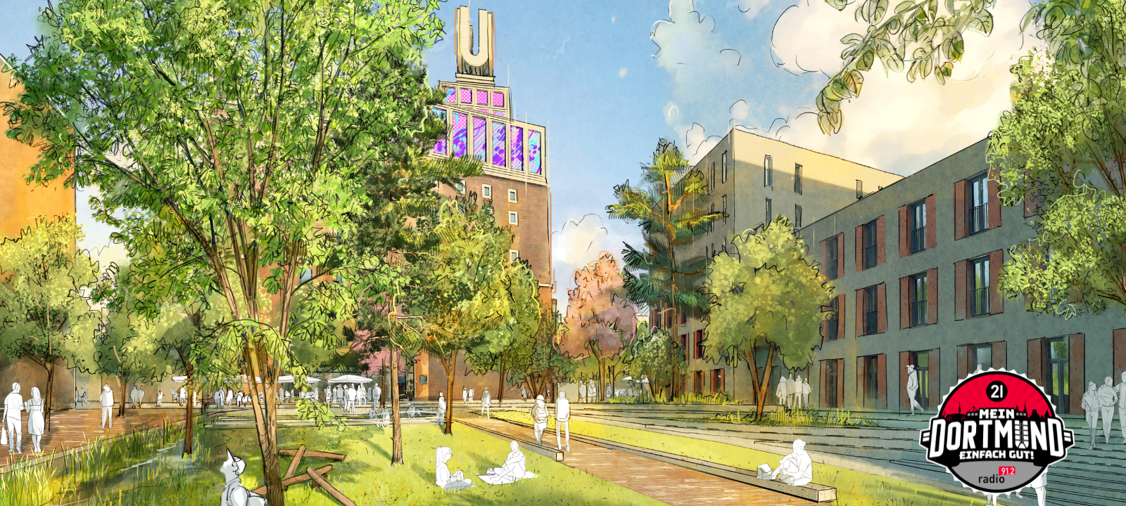 Grünes Stadtquartier am Dortmunder U nimmt Form an