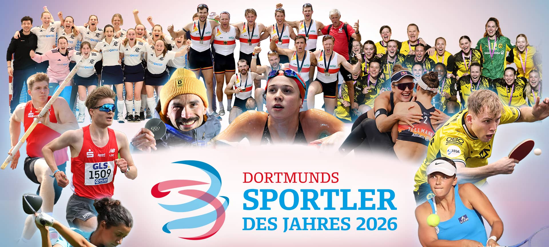 Es geht wieder los! Zwölf Kandidaten in vier Kategorien haben ein Ziel: Dortmunds Sportler des Jahres 2026 zu werden. Die Veranstalter-Gemeinschaft von Ruhr Nachrichten und Radio 91,2 mit ihren Partnern Mercedes Benz und Dortmunder Volksbank an der Seite plant für die 21. Auflage der Sportlerwahl ein besonderes Programm an einem besonderen Ort.