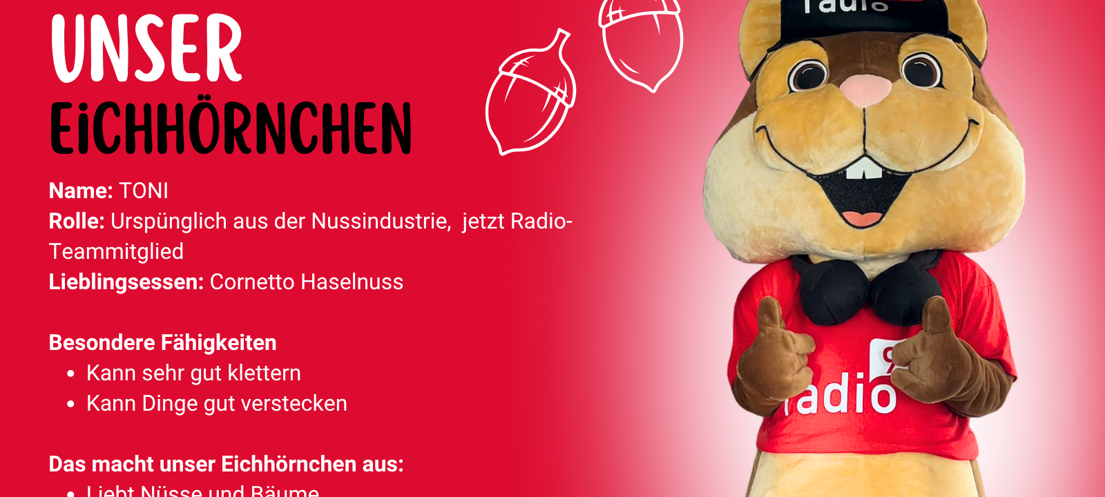 Das ist unser neues Maskottchen TONI!